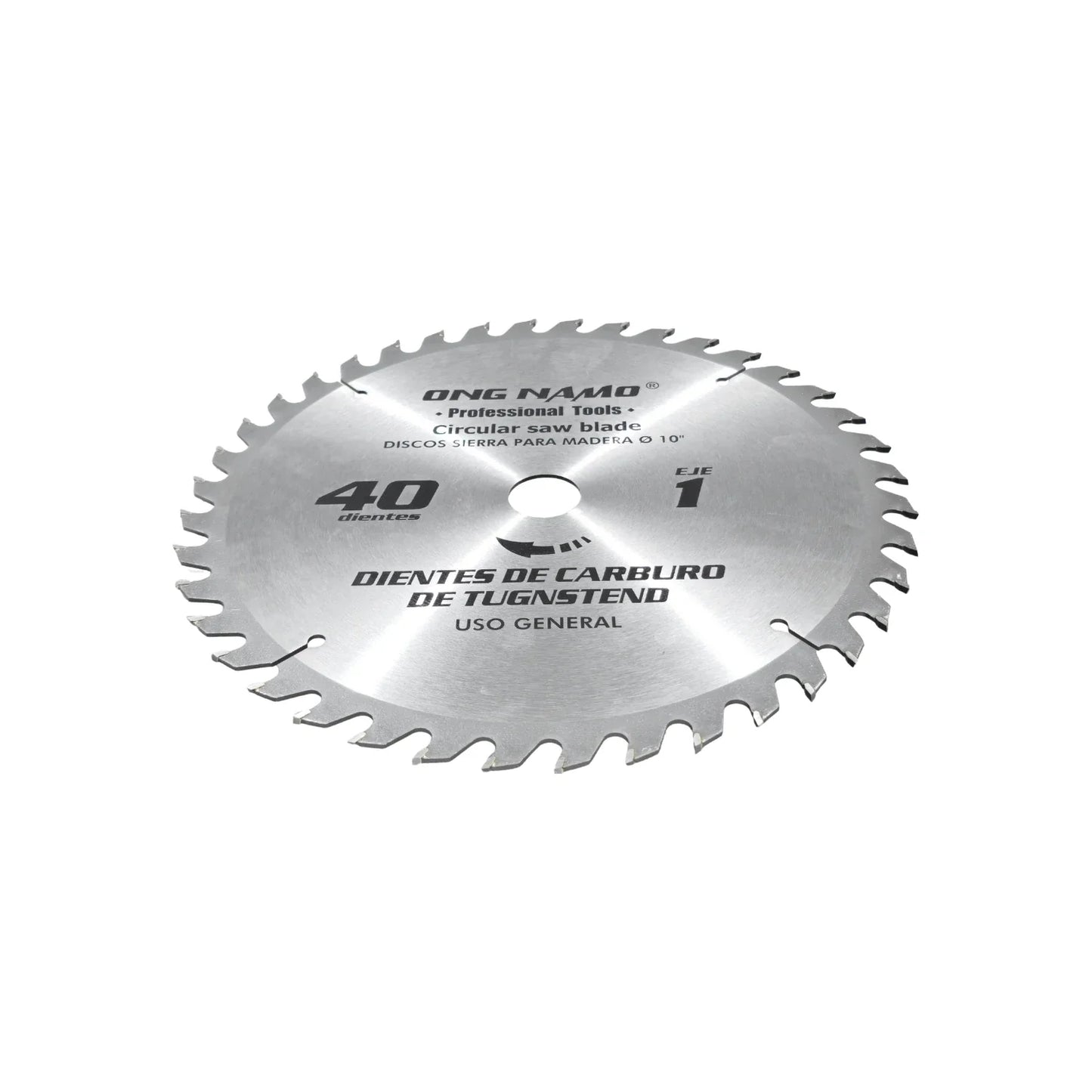 Disco sierra circular 10" de 40 dientes Ong namo 1040
