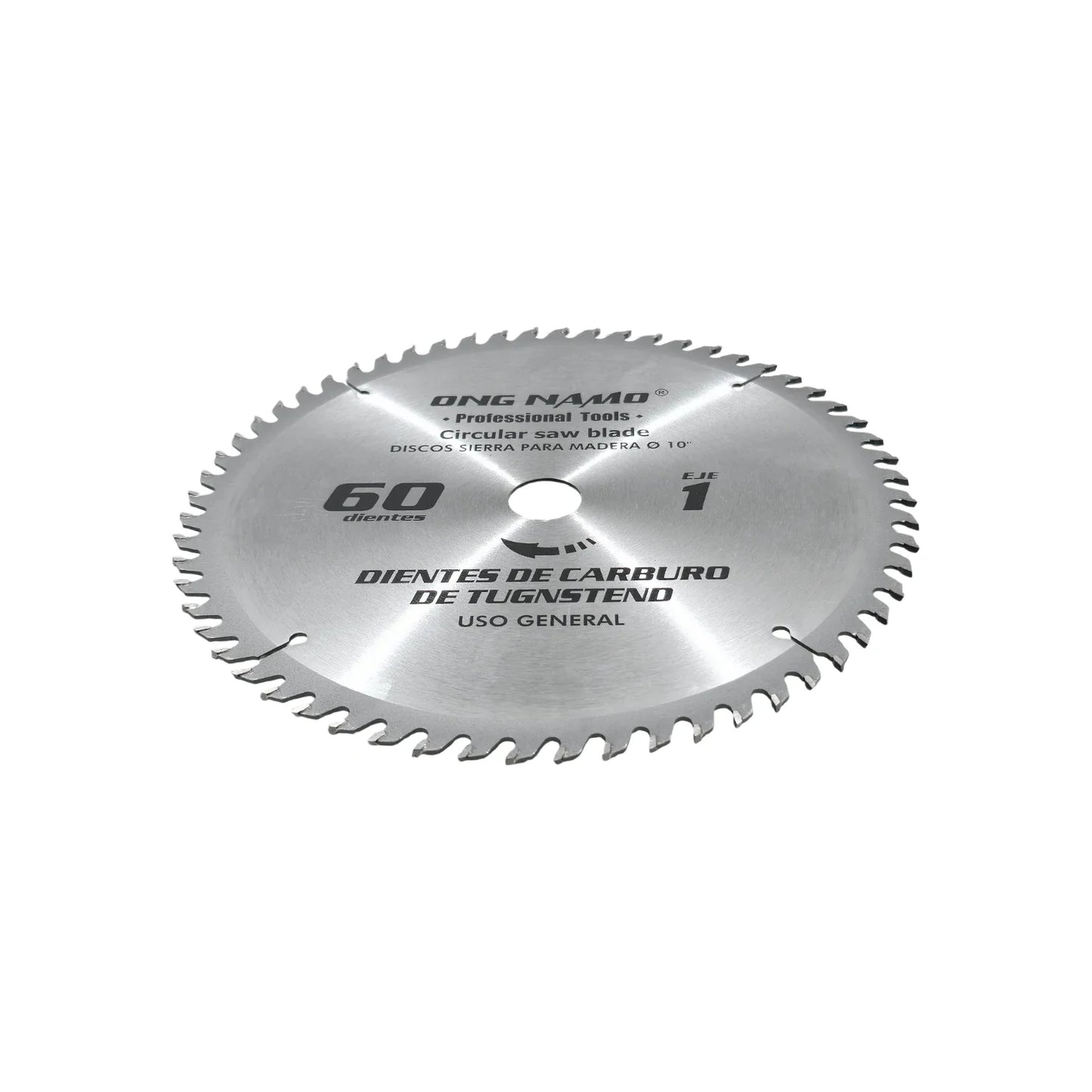 Disco sierra circular 10" de 60 dientes Ong namo 1060