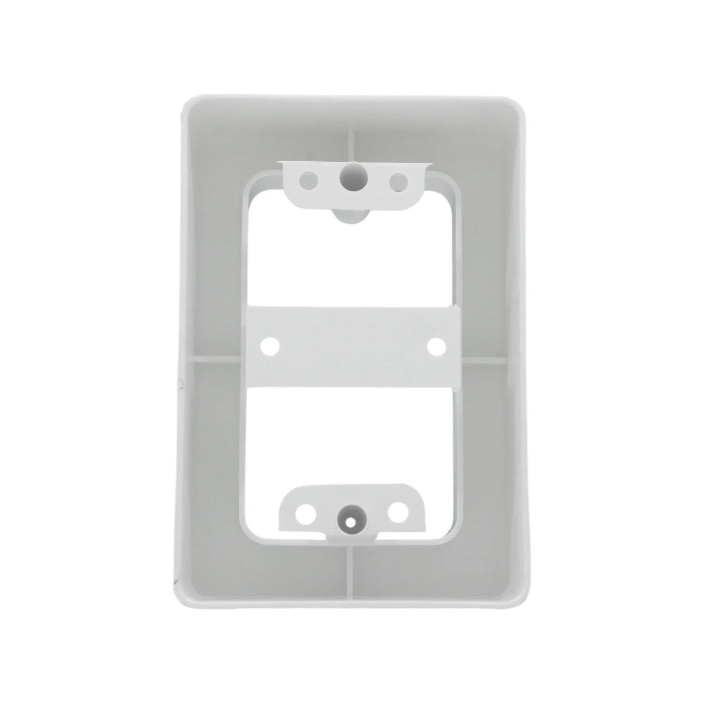 Caja universal de plástico blanca para canaleta
