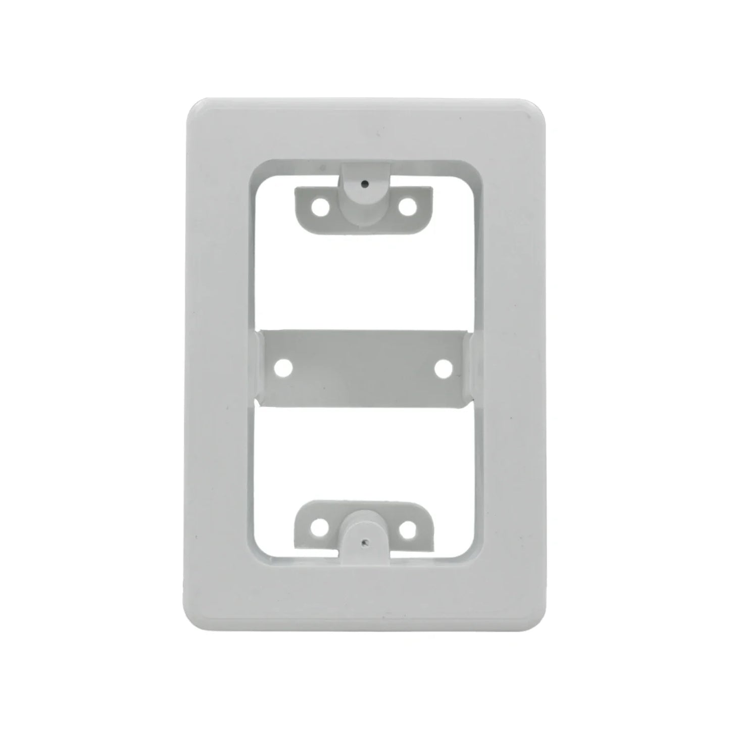 Caja universal de plástico blanca para canaleta