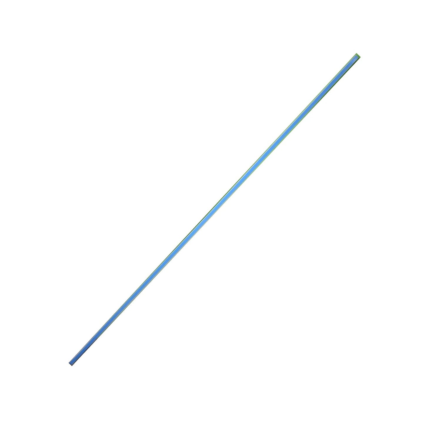 Canaleta plástica azul claro, perfil rectangular delgado para cables