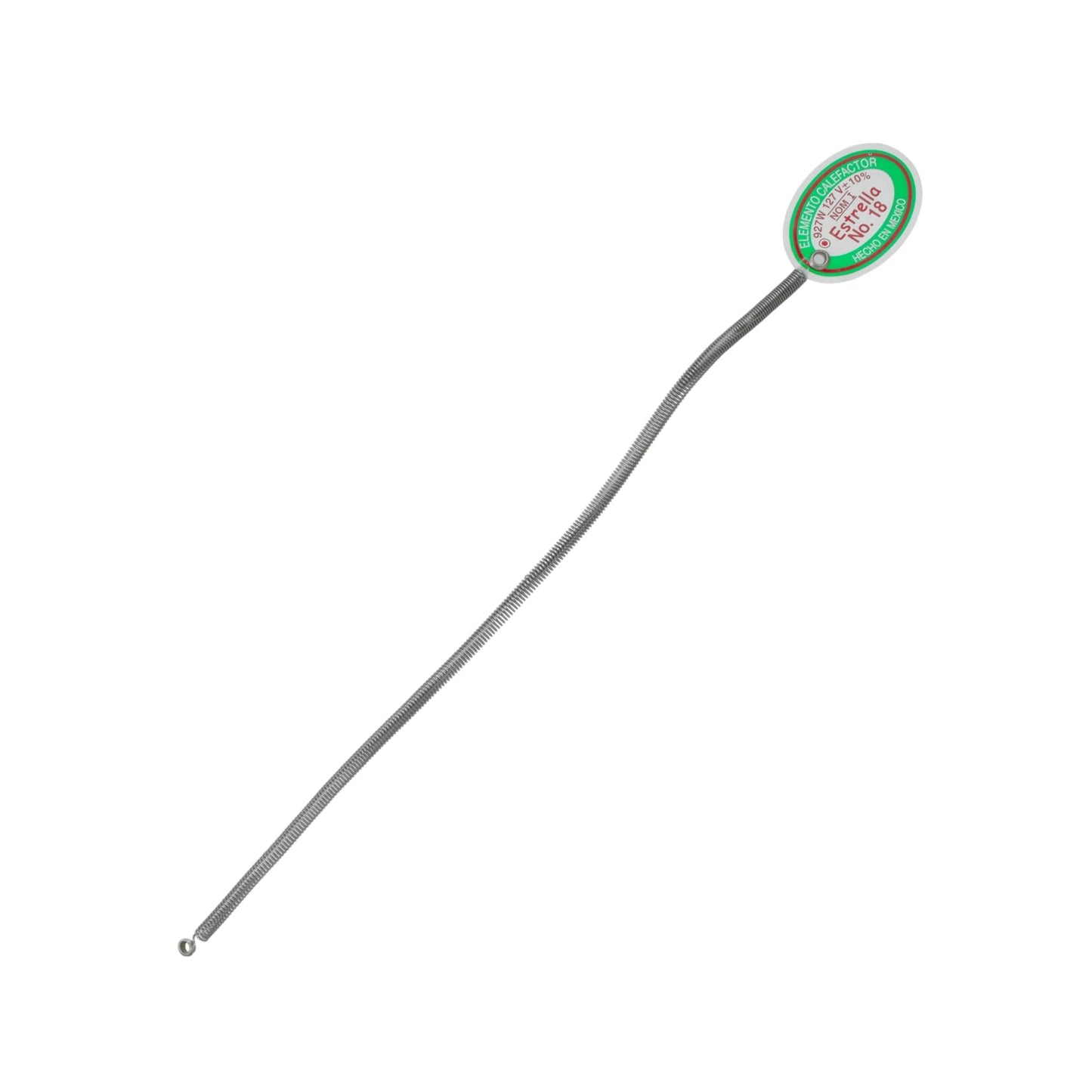 Elemento calefactor Estrella No. 18, resistencia eléctrica 927W 127V, repuesto metálico para calentador