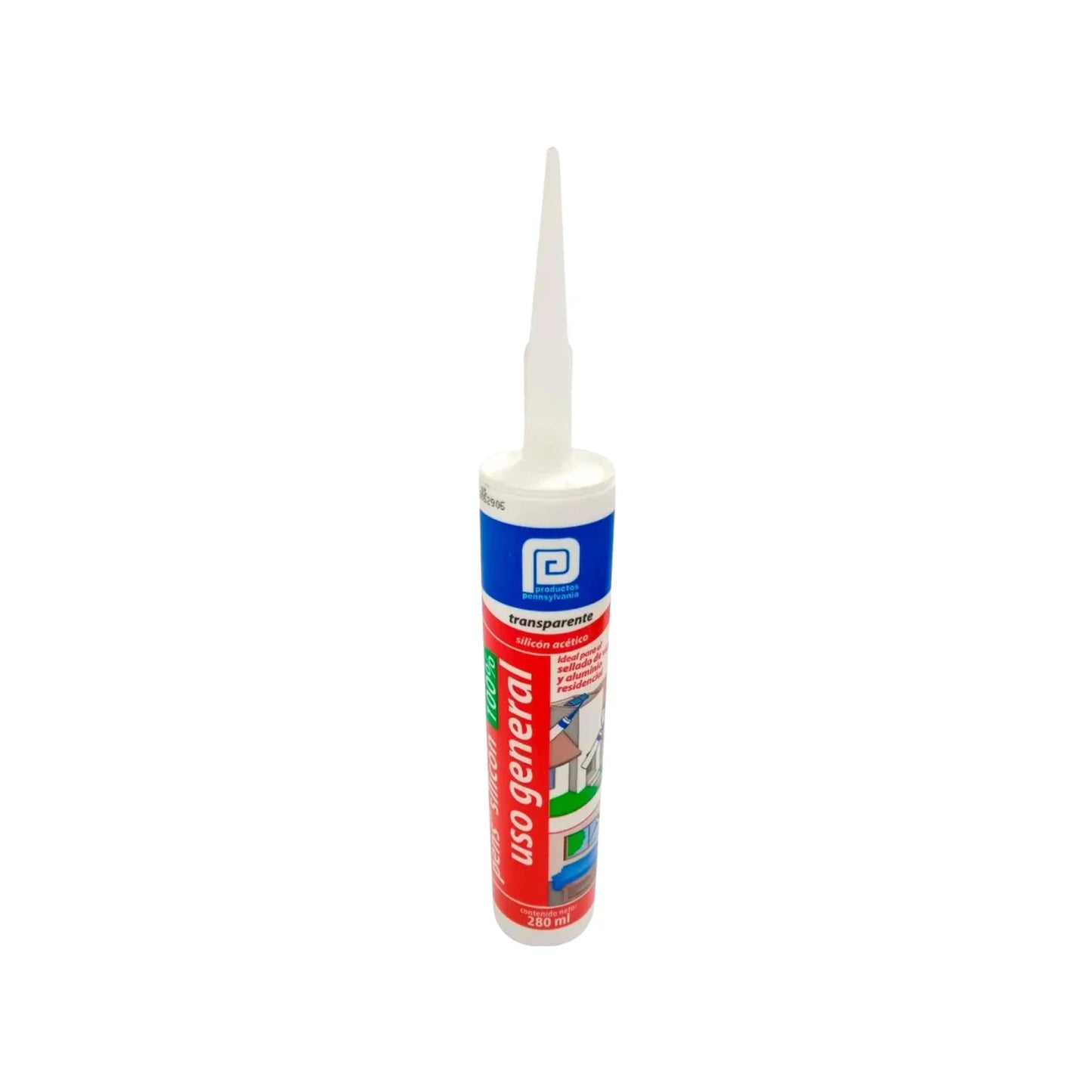 Silicón transparente 280 ml uso general Pennsylvania SSI2T36