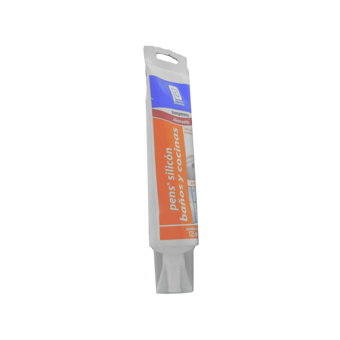 Silicón transparente acético pens® para baños y cocinas 125 ml