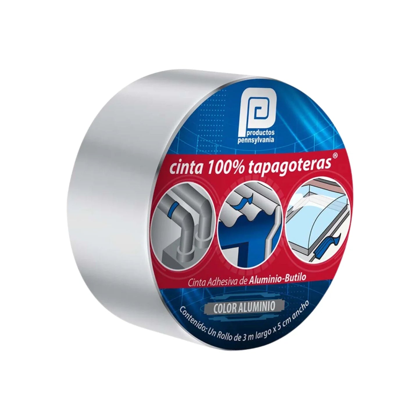 Cinta tapagoteras 3 m x 5 cm Pensylvania 4CBU00023