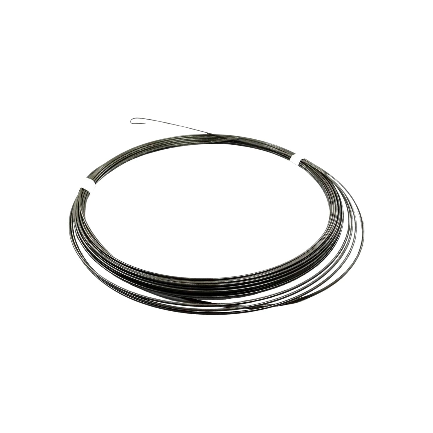 Guía pasacables de acero enrollada, color gris oscuro, para instalación y tendido de cables eléctricos