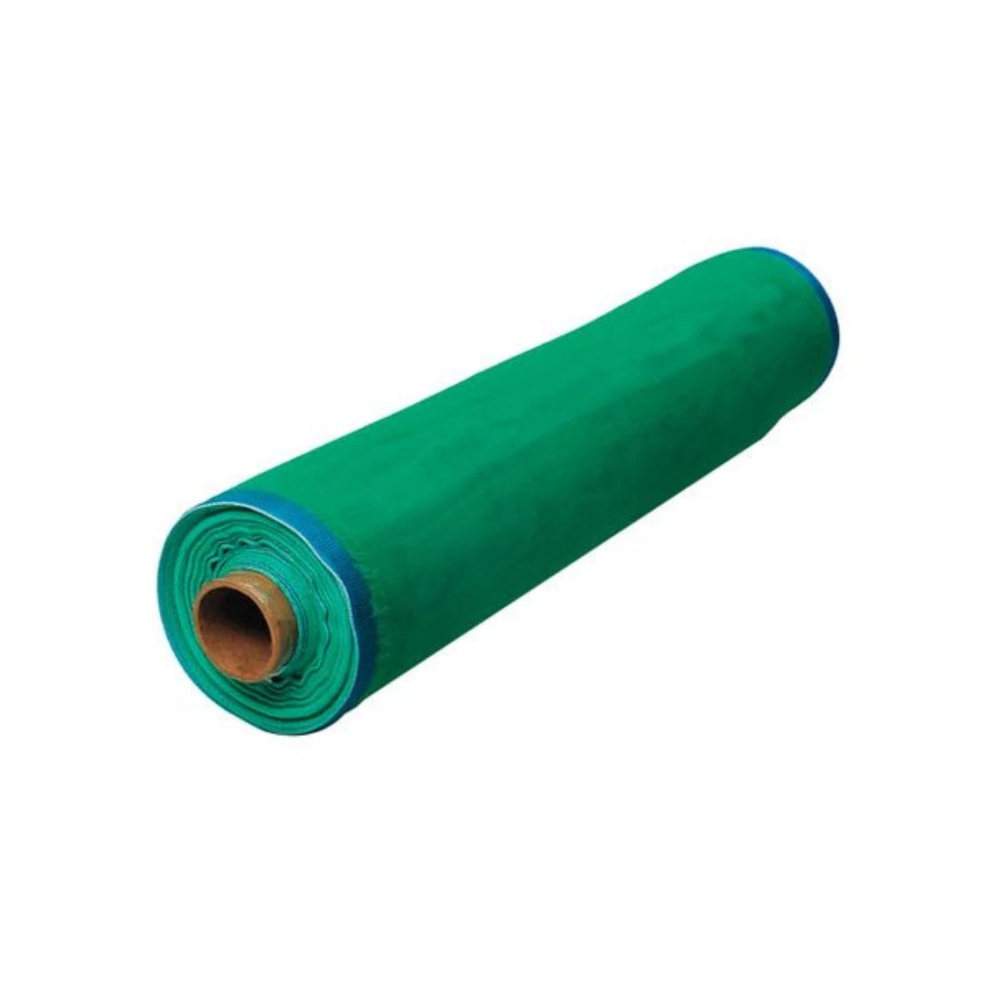 Rollo de tela mosquitero de plástico verde para protección de ventanas y puertas contra insectos.