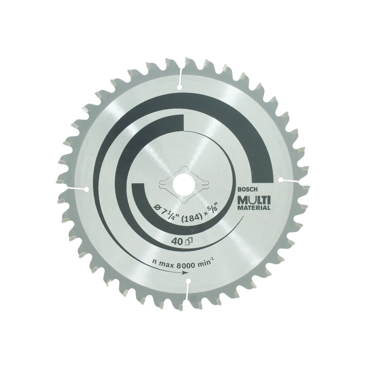 Disco sierra circular 7 1/4" de 40 dientes distintos materiales Bosch 2608640943