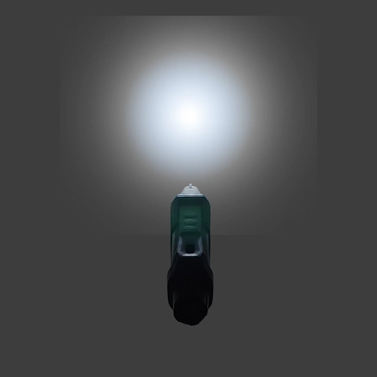 Detector de voltaje sin contacto, punta iluminada, cuerpo verde y negro para pruebas de seguridad eléctrica