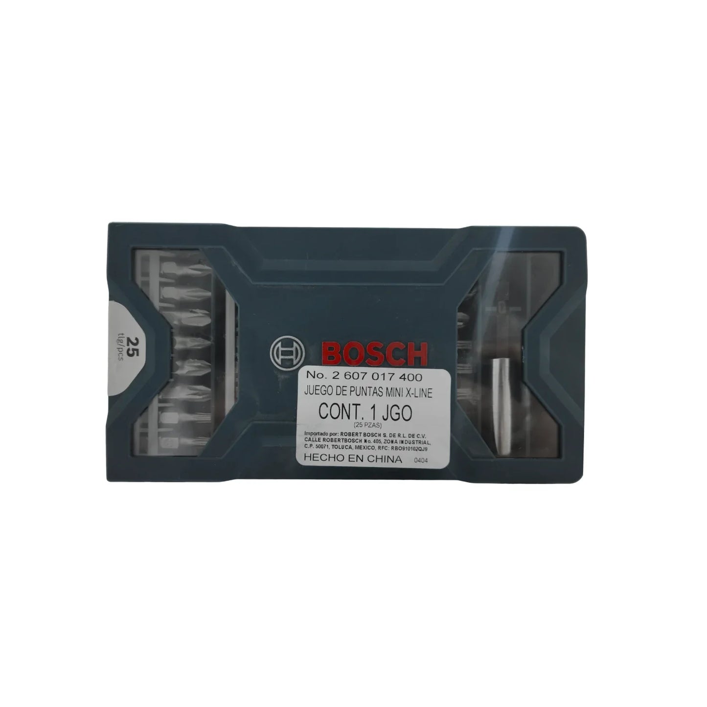 Juego de puntas 25 piezas para atornillador Bosch 2607017400