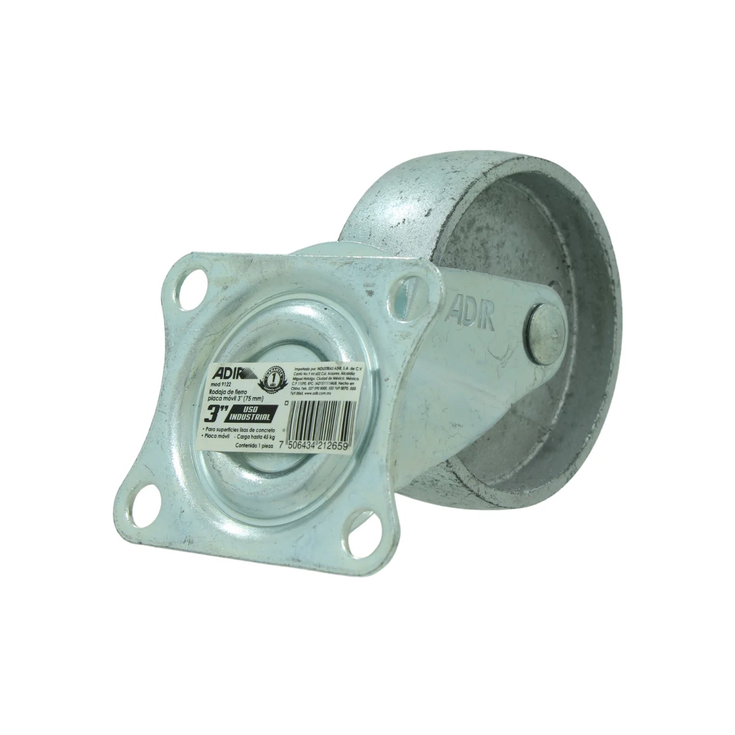 Rodaja giratoria 3" Adir 9122