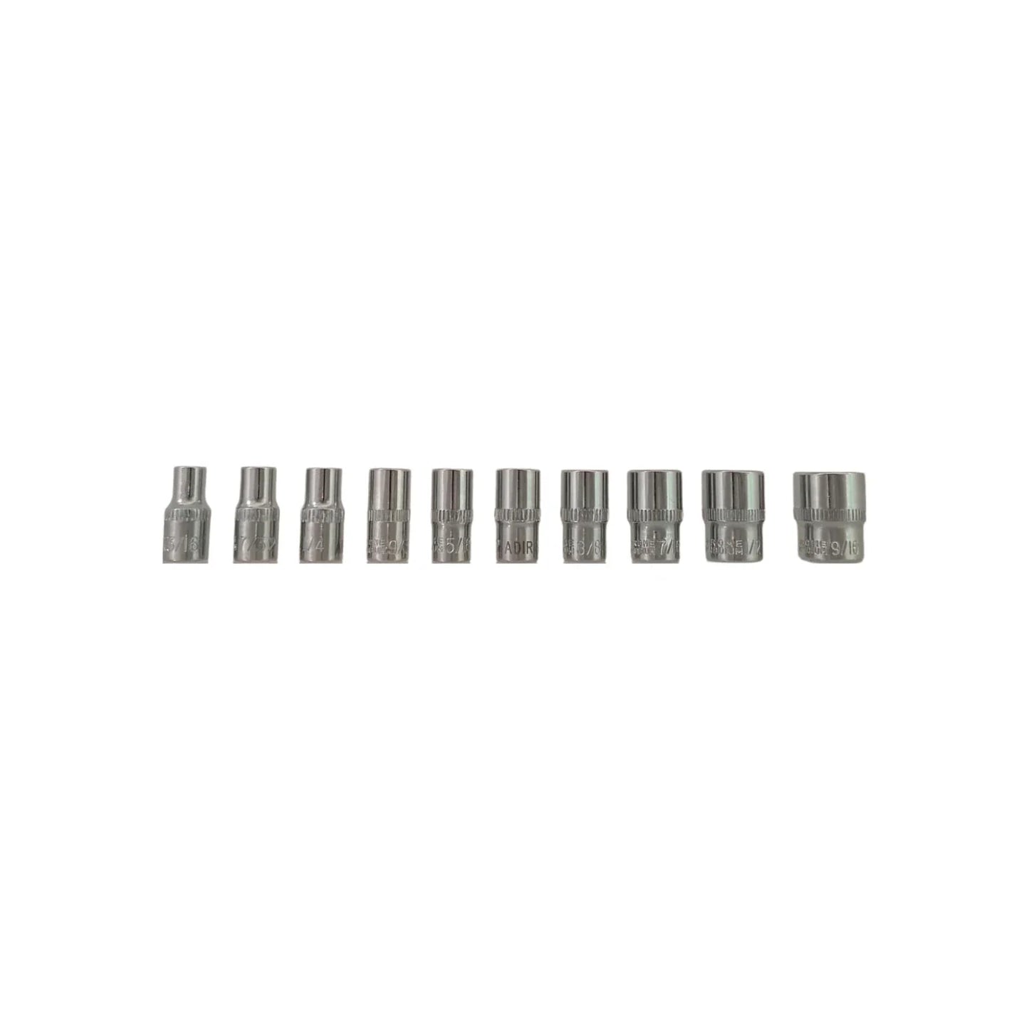 Juego de dados estándar 1/4" 10 piezas Adir 11528