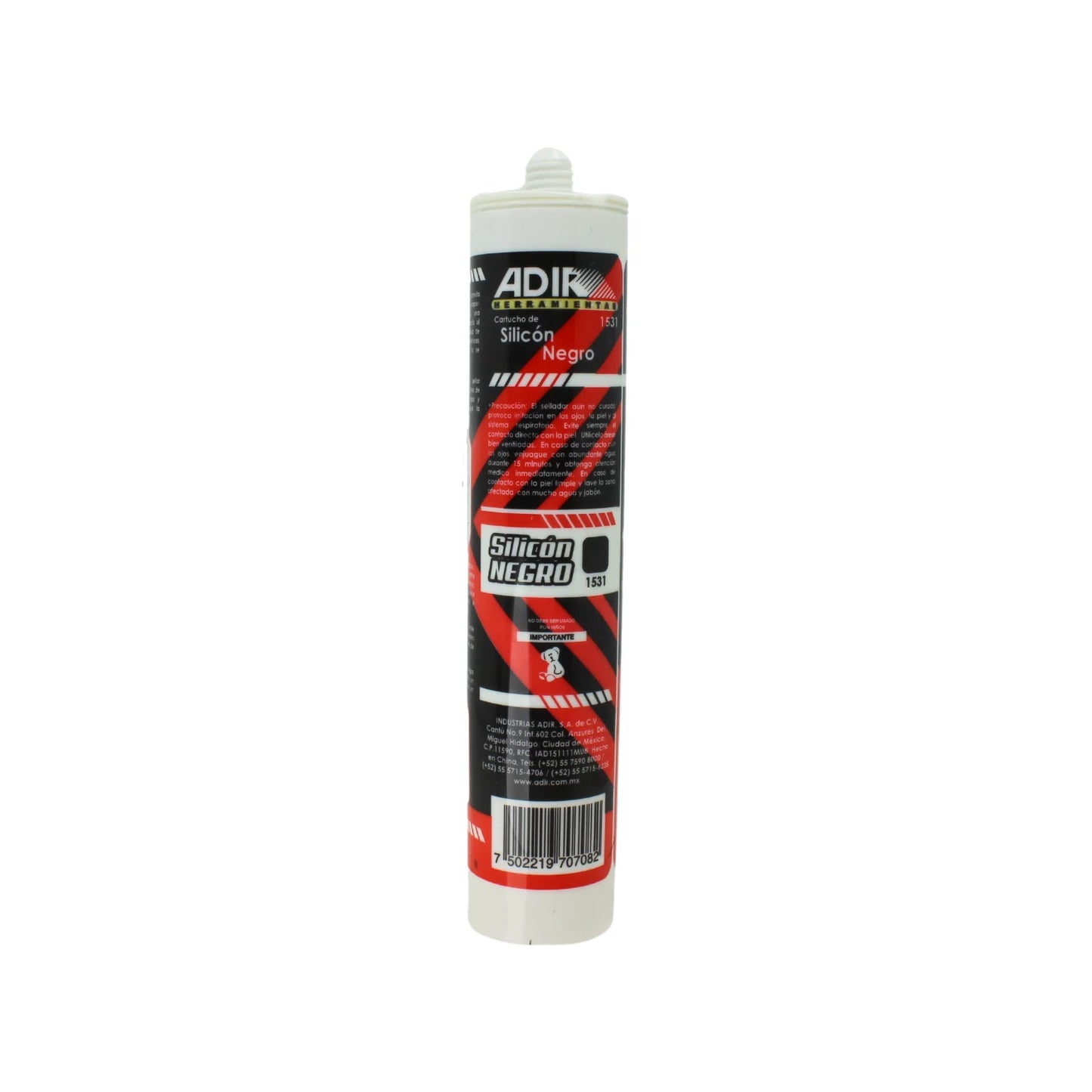 Silicon negro 280 gr uso general Adir 1531