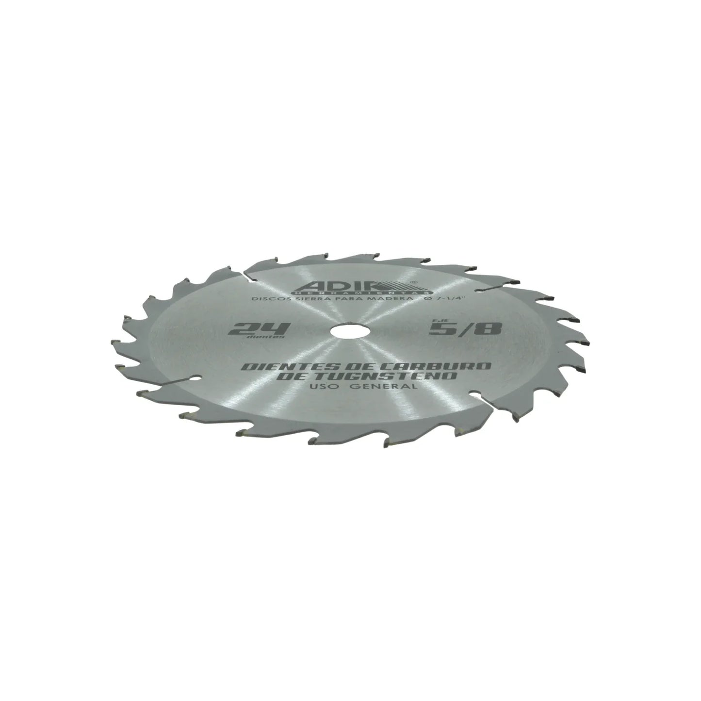 Disco sierra circular 7 1/2" de 24 dientes para madera Adir 15404