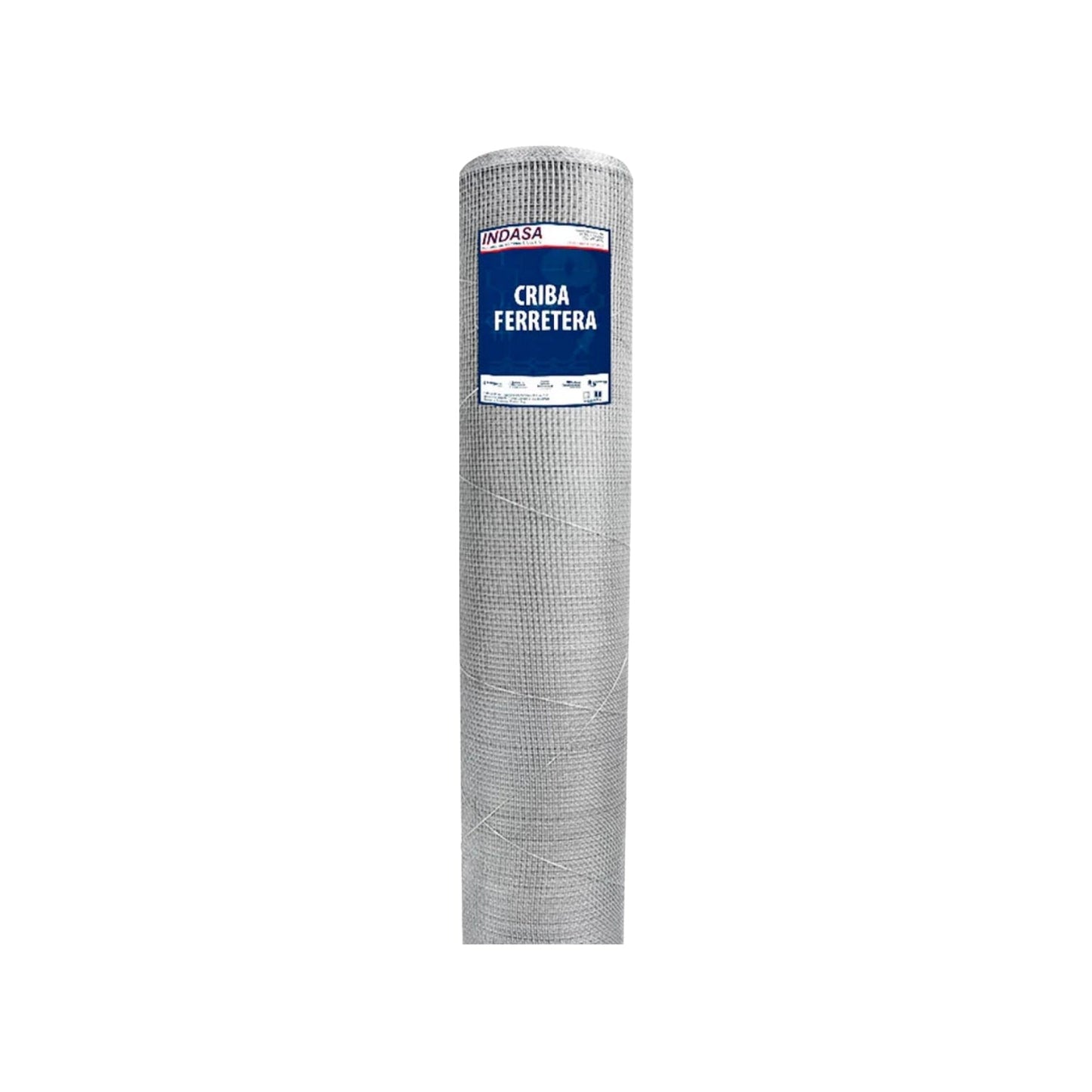 Rollo de malla arenera Indasa 4x4, galvanizada gris, 91cm x 10m, para criba ferretera