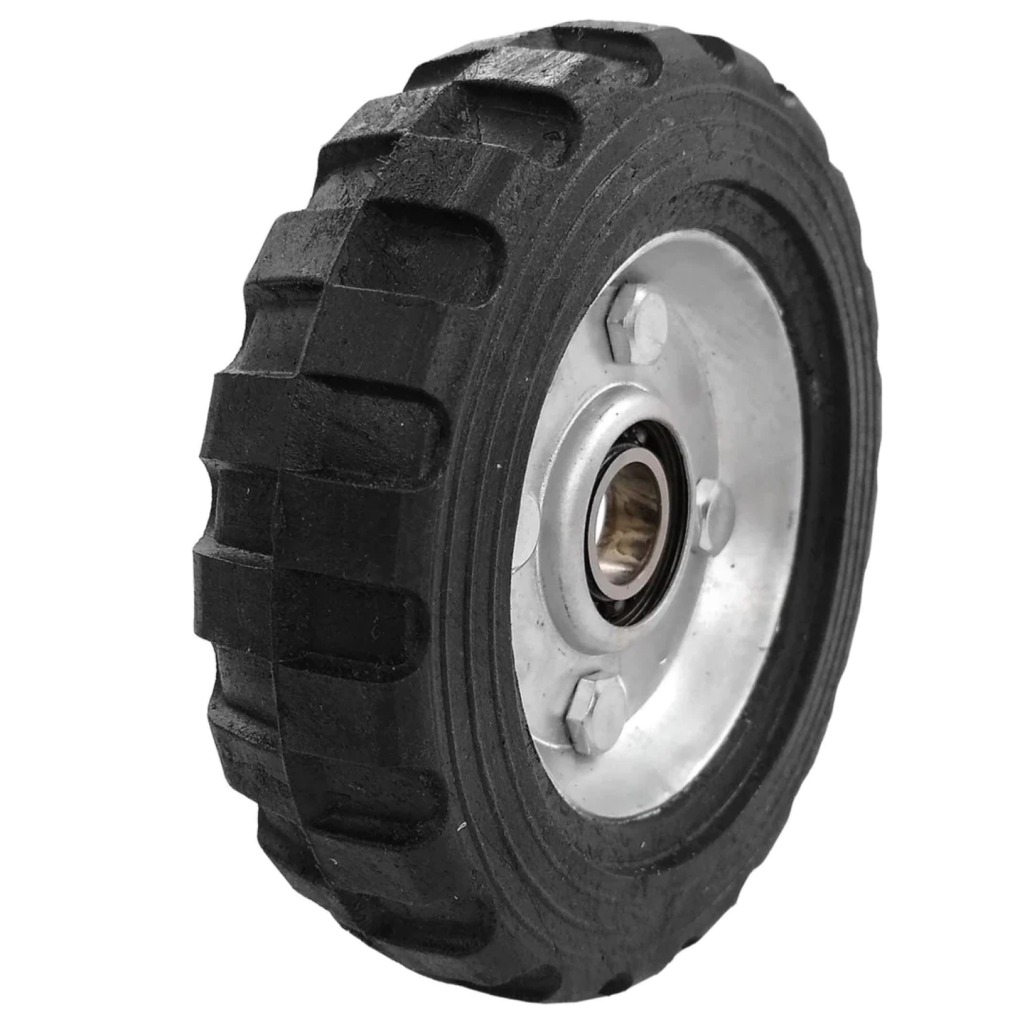 Rueda para diablo 5" de 1 balero PVC Huajucar