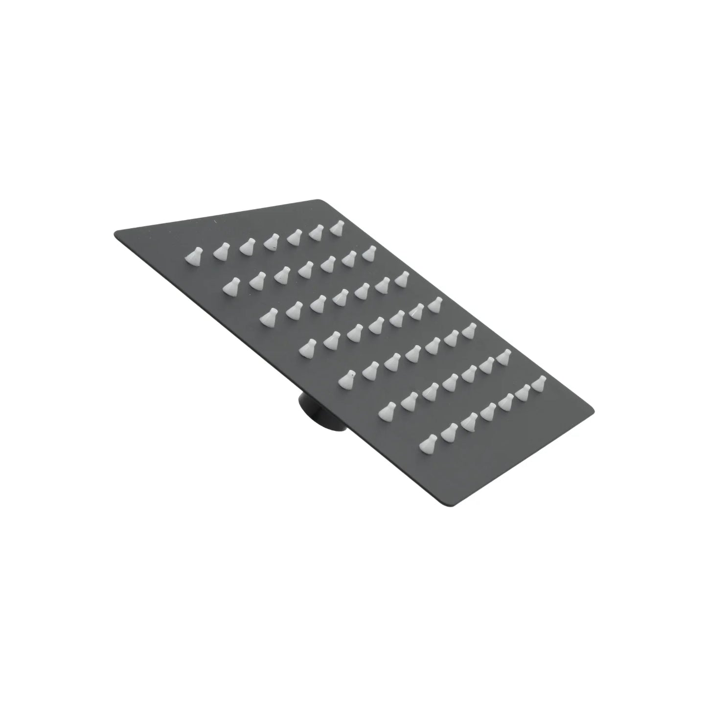 Regadera cuadrada 6" acero inoxidable negra mate Magaña P-RC15N