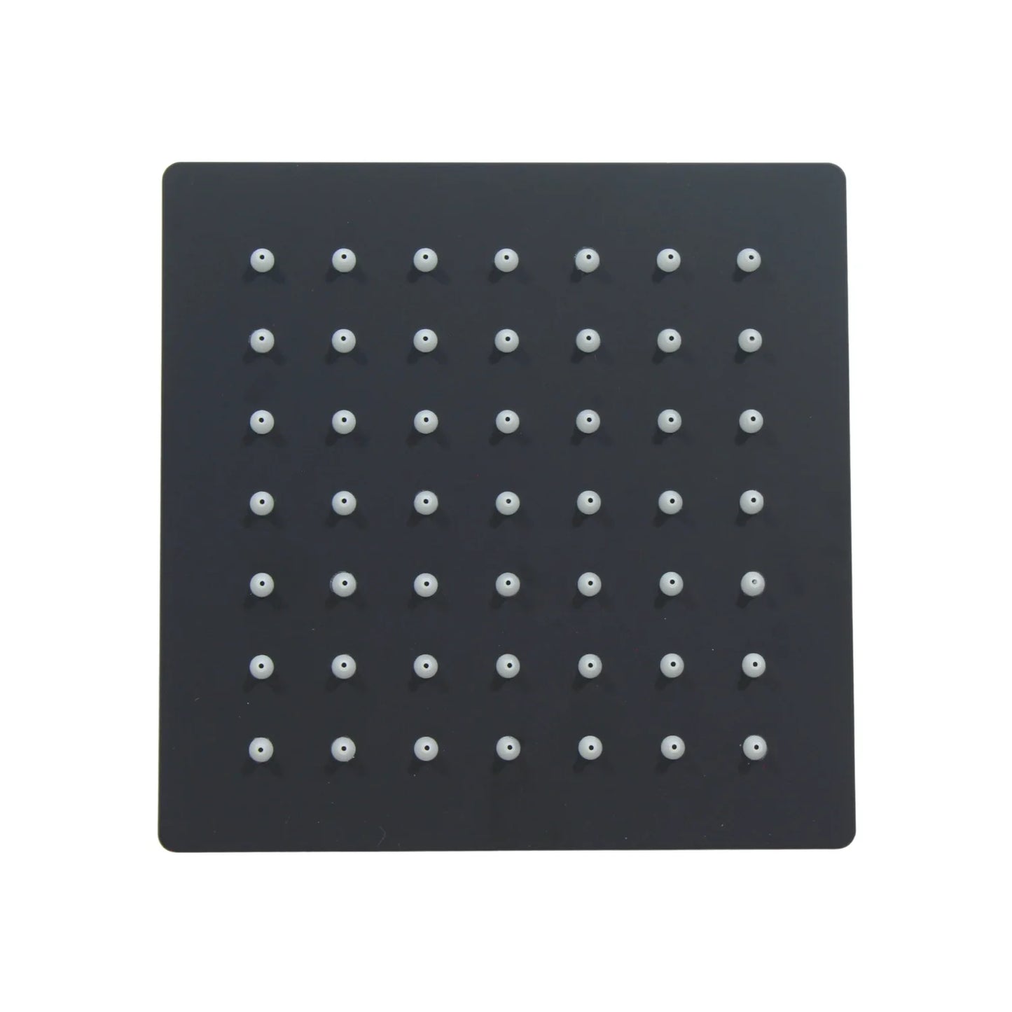 Regadera cuadrada 6" acero inoxidable negra mate Magaña P-RC15N