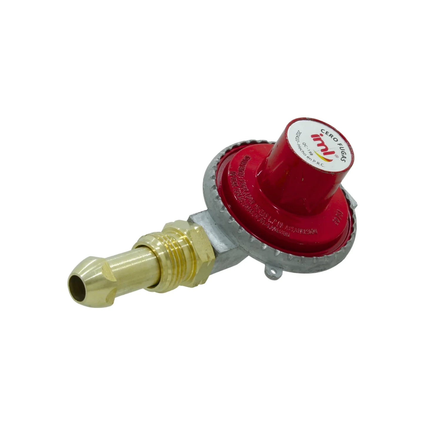 Regulador de gas alta presión con punta/tuerca izquierda Iml QC-19B