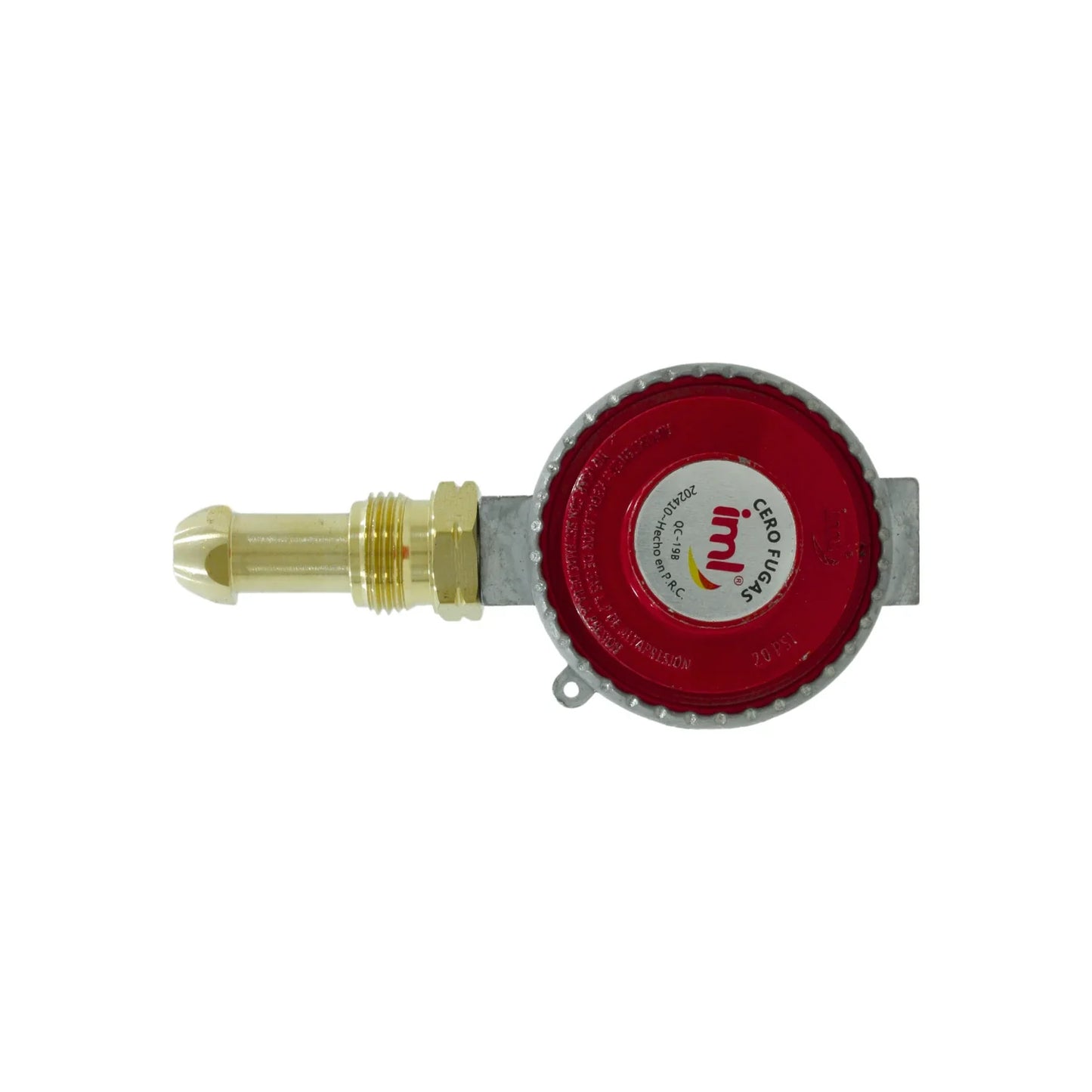 Regulador de gas alta presión con punta/tuerca izquierda Iml QC-19B