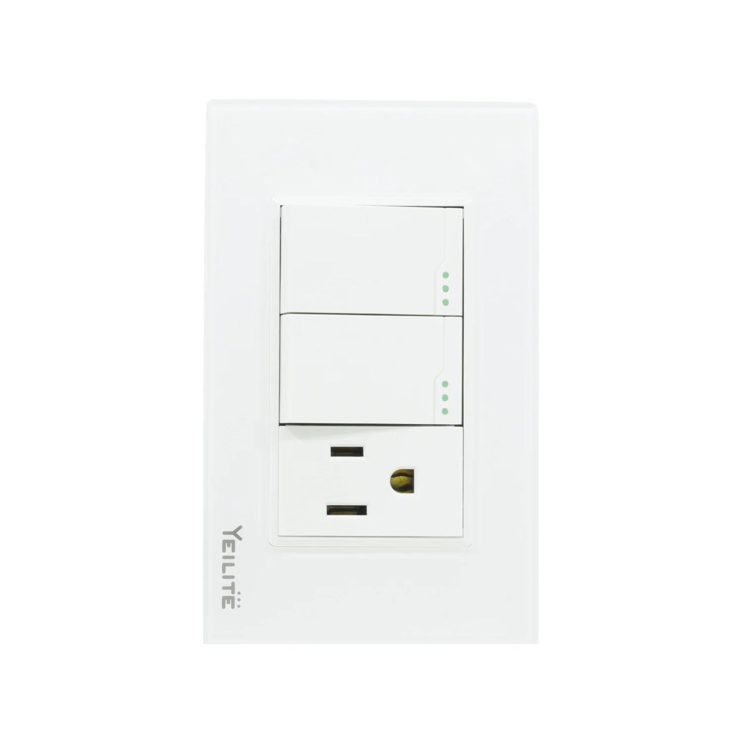 Placa 2 apagador /1 contacto cristal Yeilite 921538 sicilia