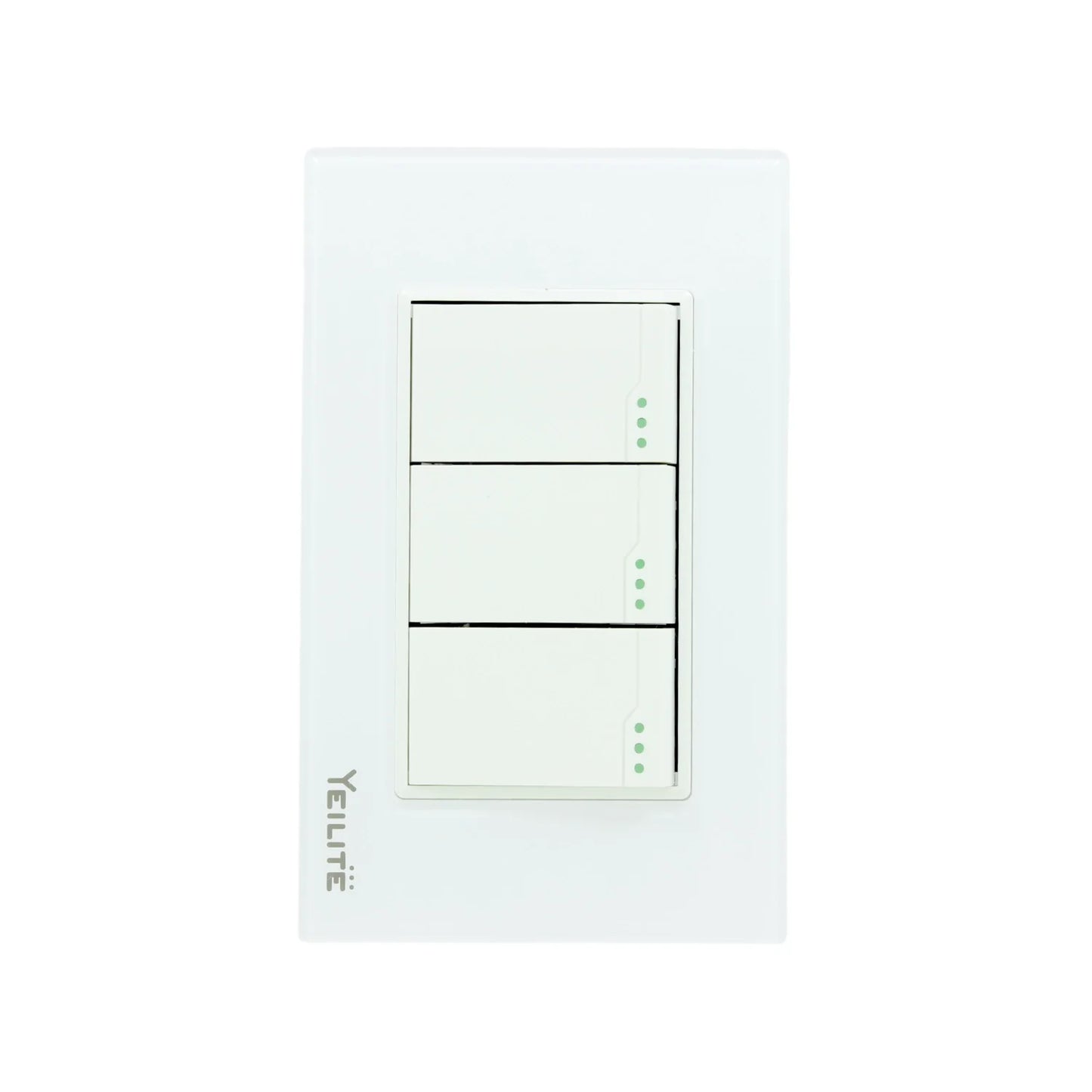 Placa 3 apagador escalera cristal Yeilite 921530 sicilia