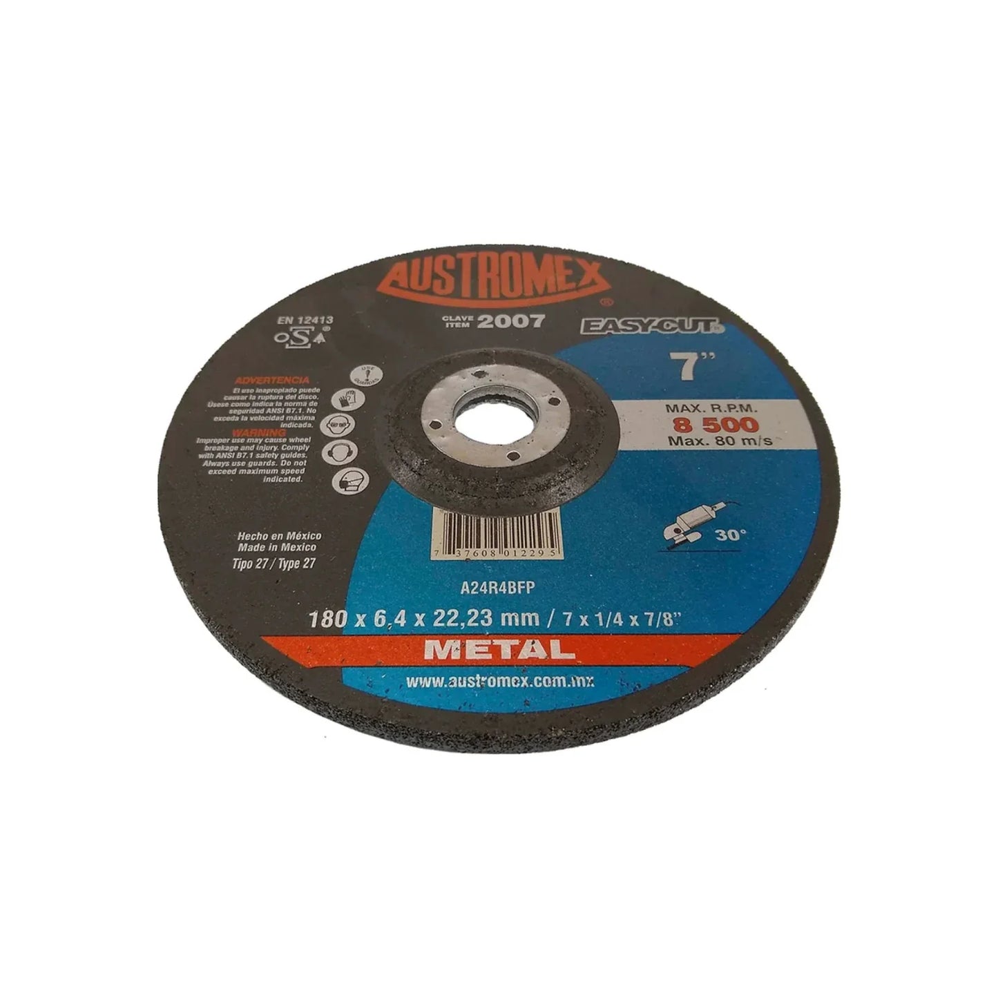 Disco 7" desbaste metal Austromex 2007