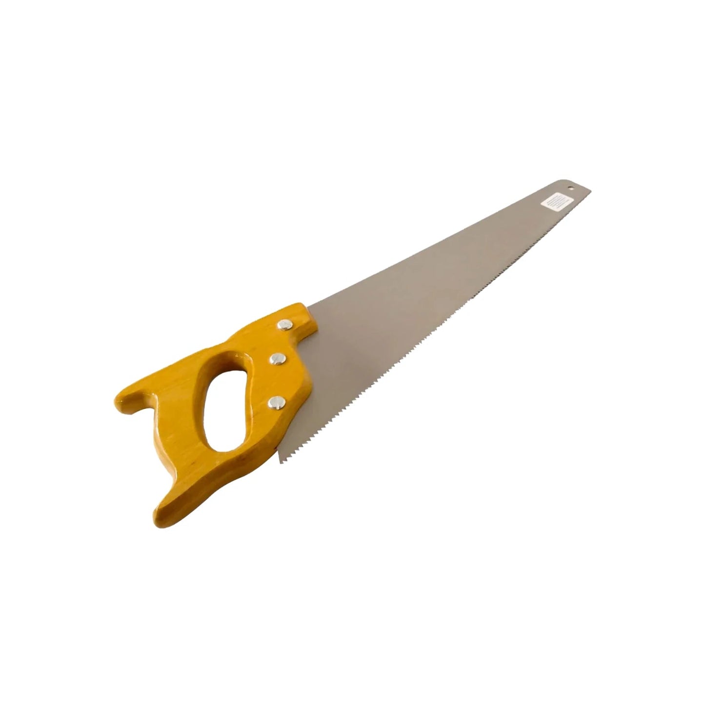 Serrote para madera con mango amarillo, hoja de metal dentada para carpintería y bricolaje