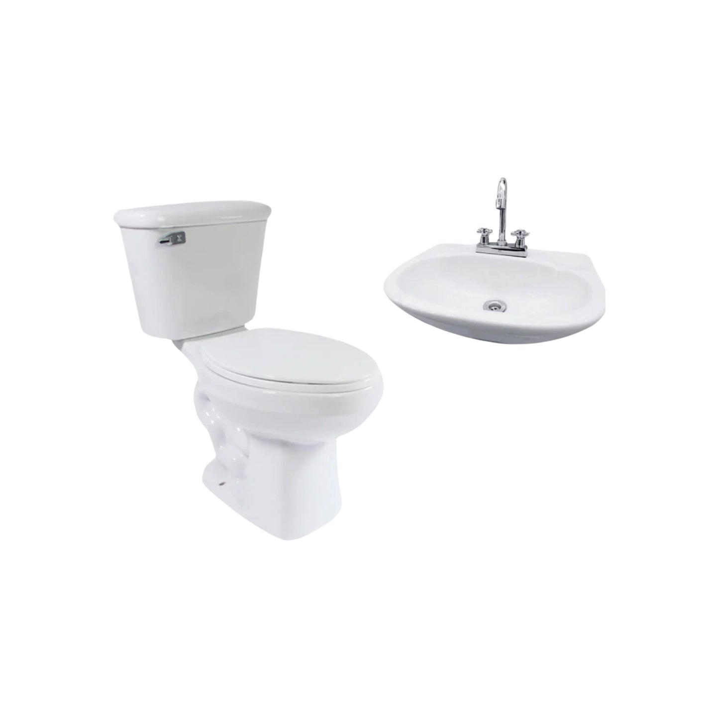 Kit de baño completo WC/lavabo Ekon basic 62800