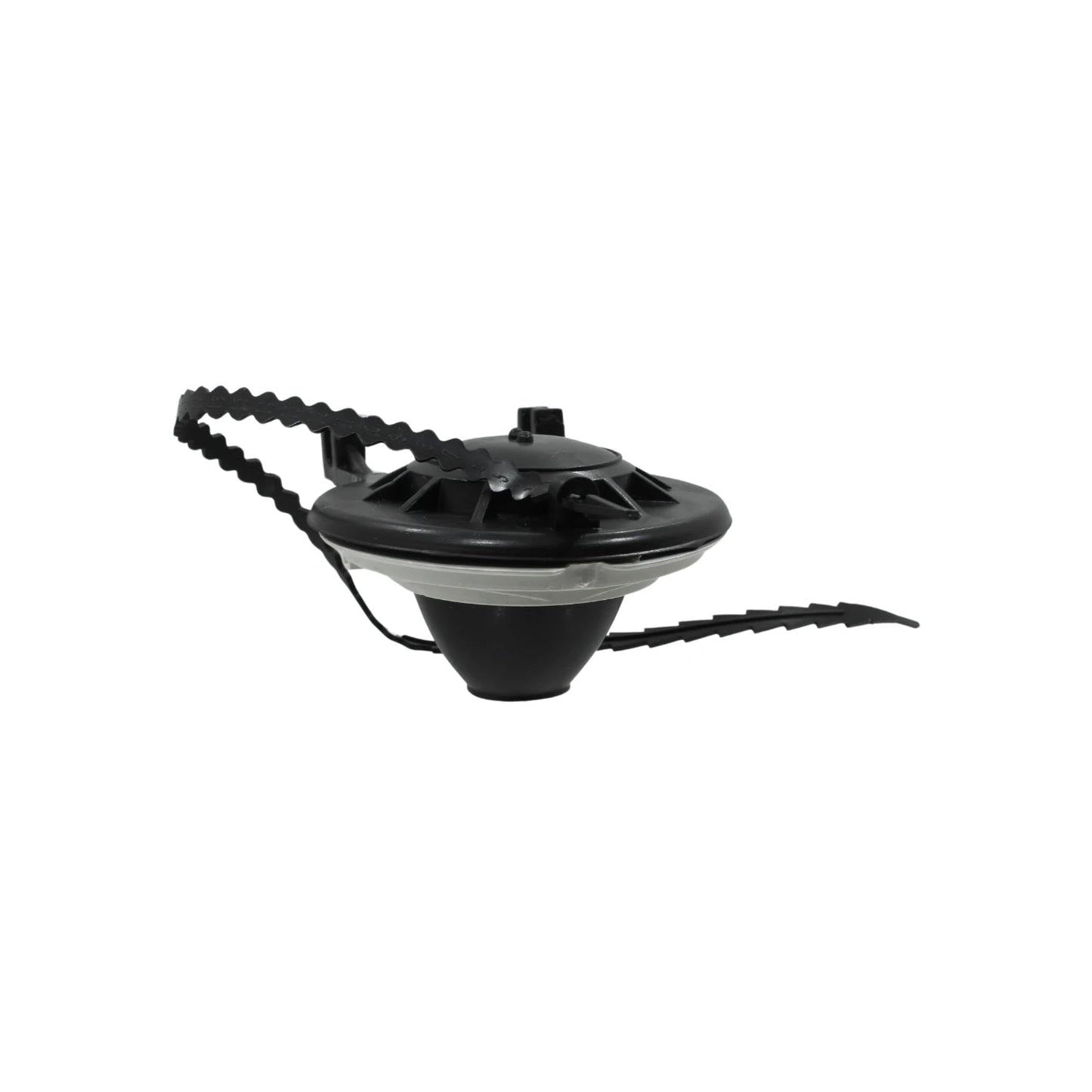 Válvula sapito de descarga para inodoro, PVC negro con cadena de tracción, repuesto universal