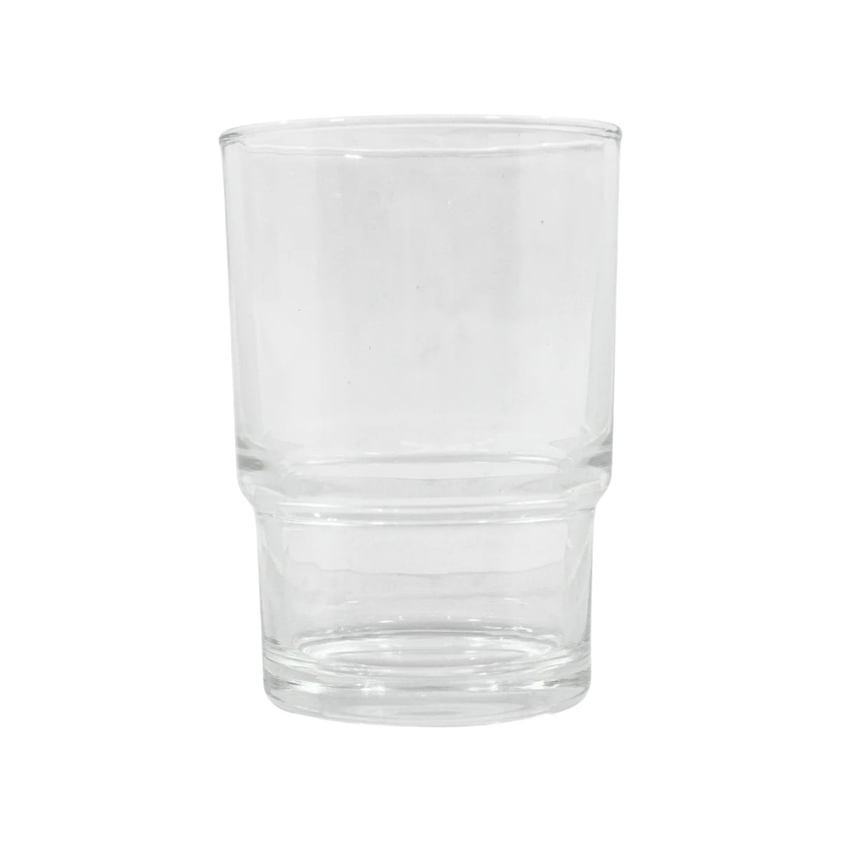 Vaso de vidrio transparente para baño, diseño liso, accesorio para higiene personal