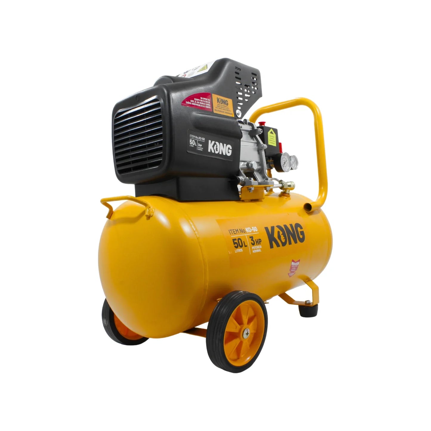Compresora 3 HP 50 litros con accesorios Kong KO-50