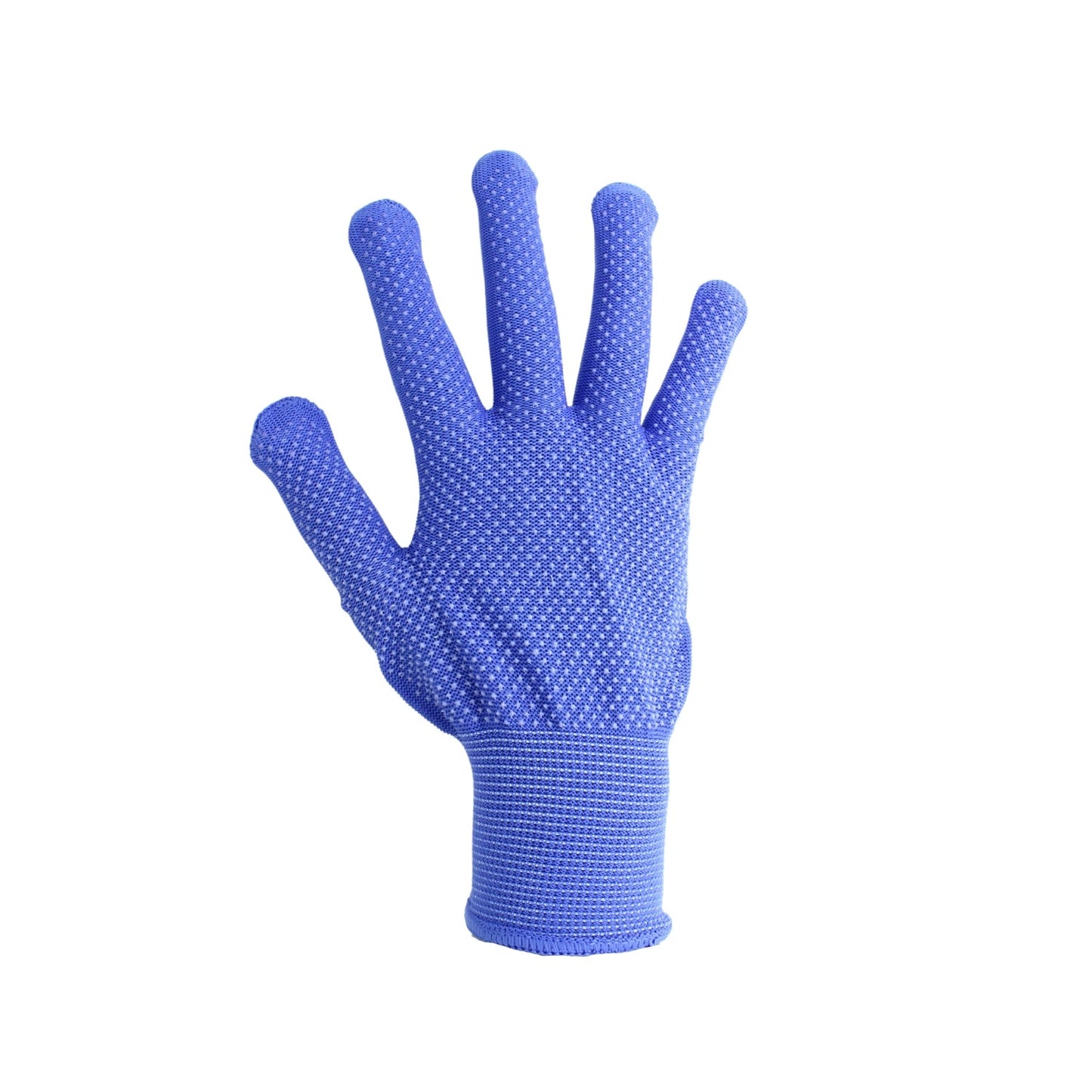 Guante de nylon azul antiderrapante tipo japonés para seguridad y manejo general