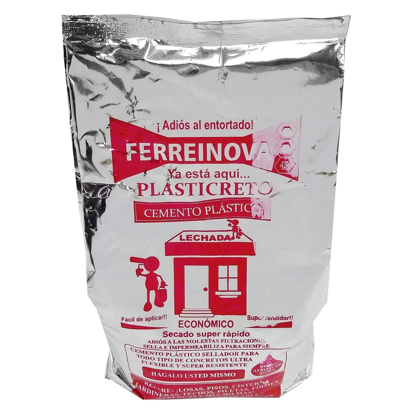 Plasticreto impermeabilizante rojo 1 kg Ferreinova