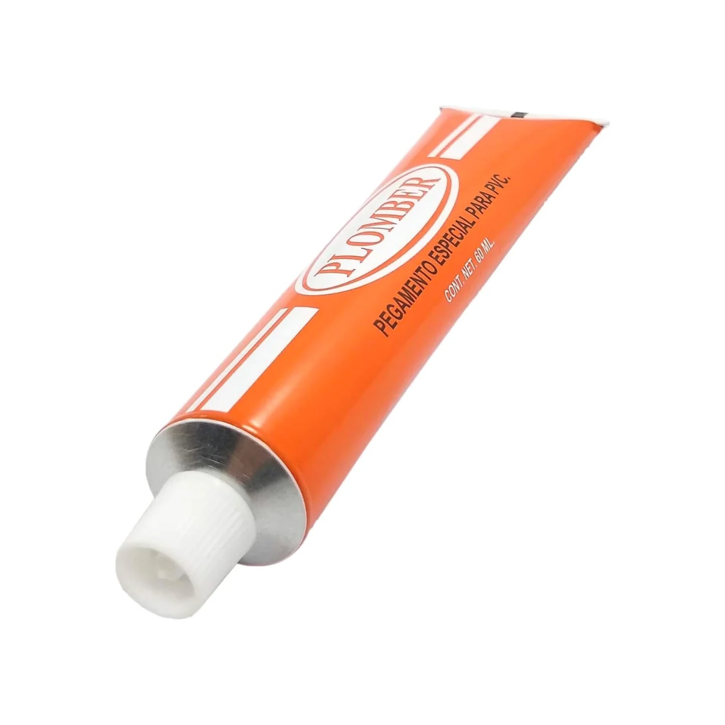 Pegamento para PVC 60 ml naranja Plomber PVC-TUB60