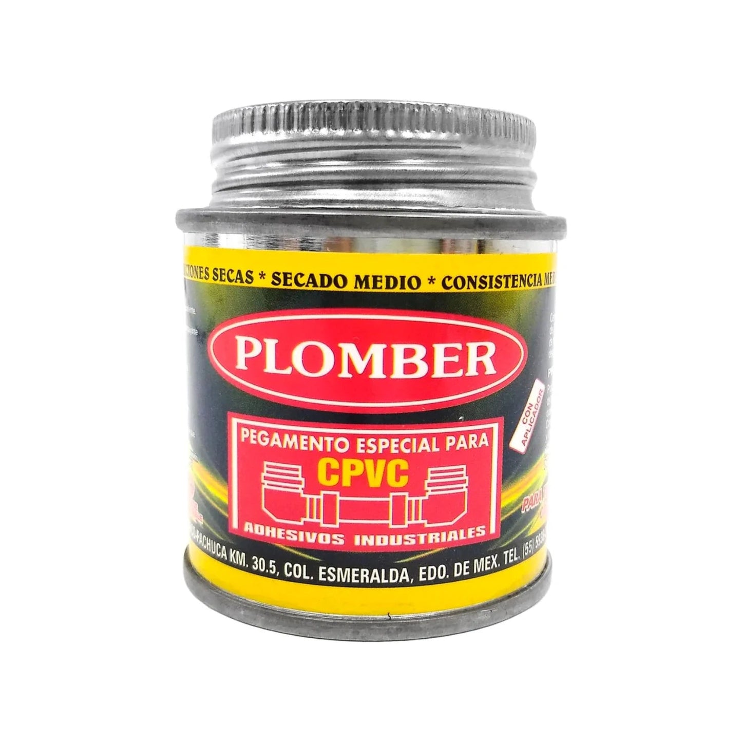 Pegamento Plomber CPVC 75ml con aplicador para tuberías, adhesivo de secado medio