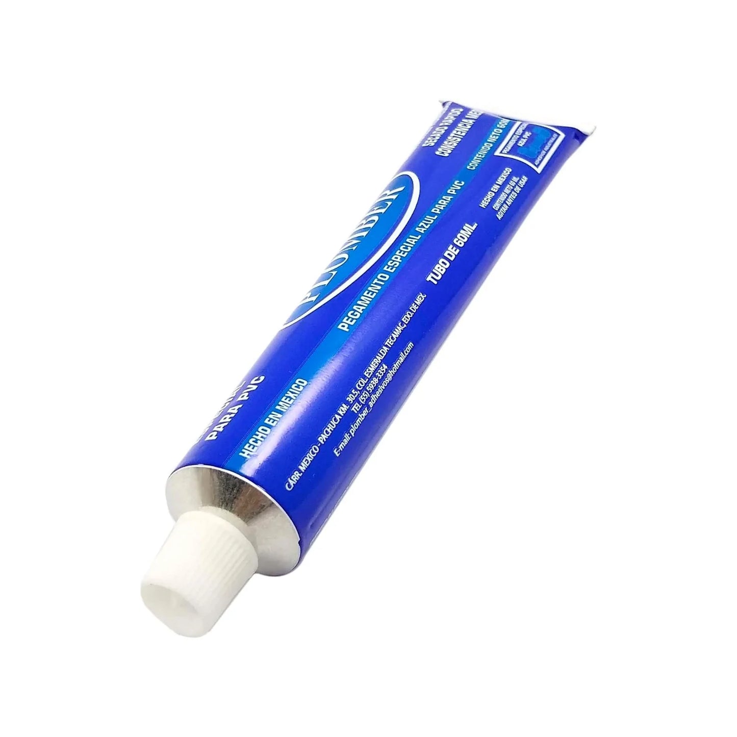 Pegamento para PVC 60 ml azul Plomber AZL-TUB60