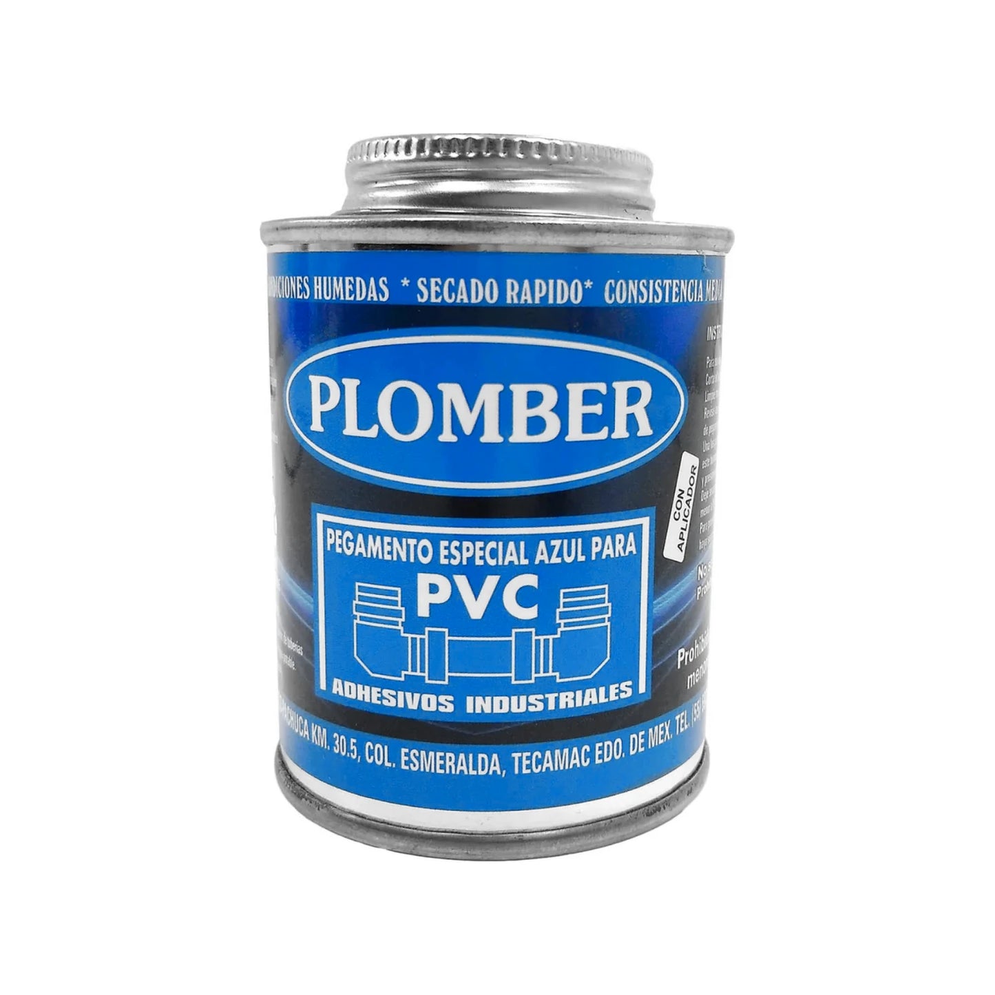 Pegamento para PVC 250 ml azul Plomber AZL-LAT250
