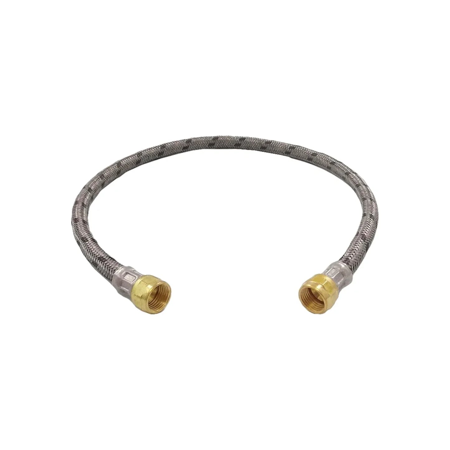 Manguera para gas 60 cm metálica Aleamex AM-FGE60