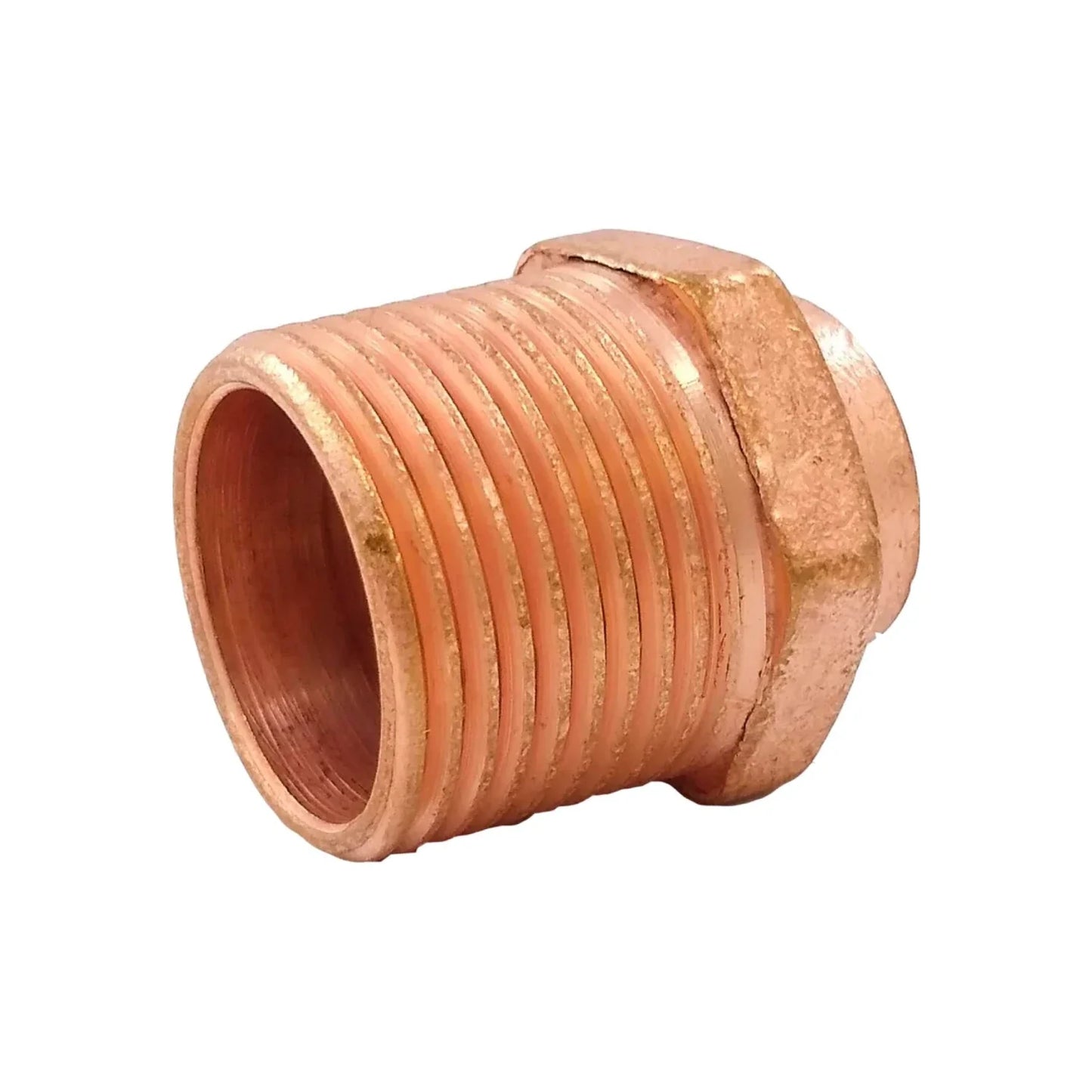 Conector cobre reducido 1/2"x3/4" rosca exterior (macho) Aleamex AA-2041319