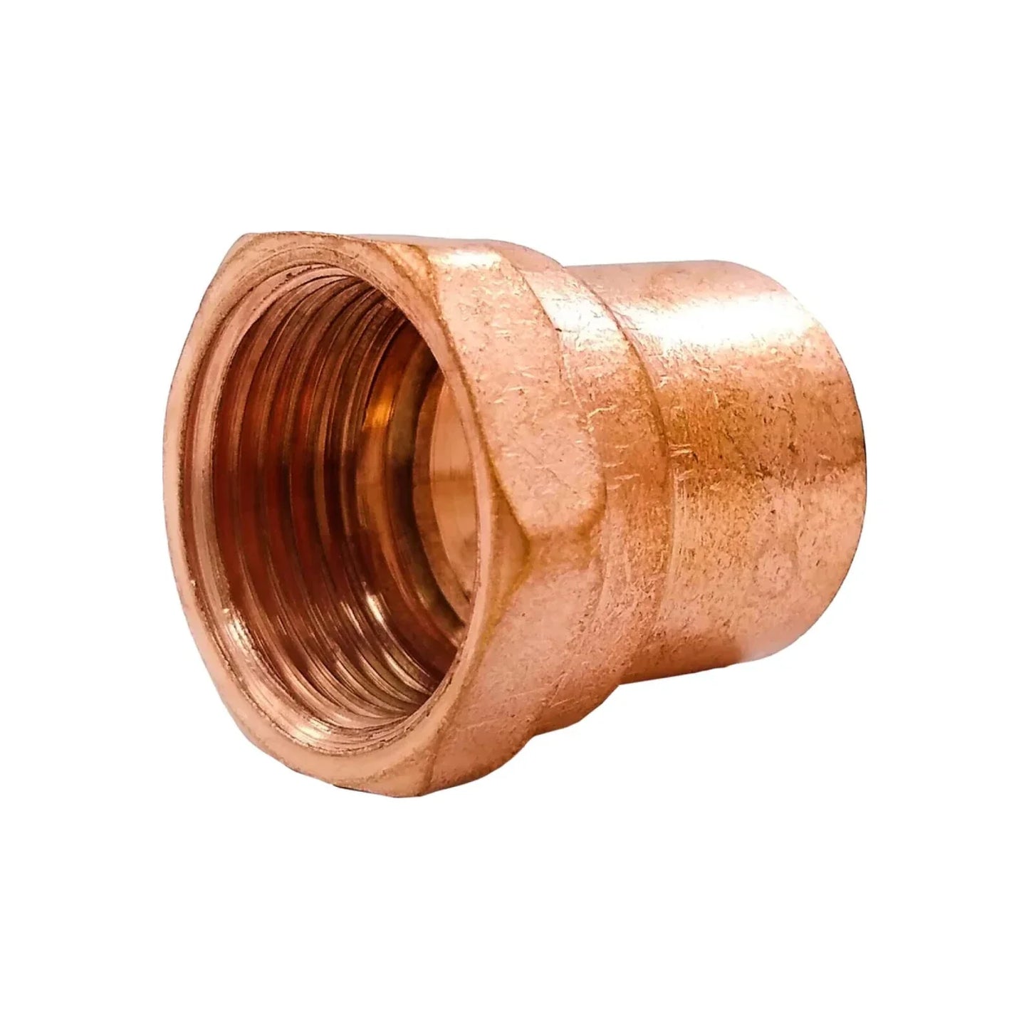 Conector cobre 3/4" (19 mm) rosca interior (hembra) Aleamex AA-20319