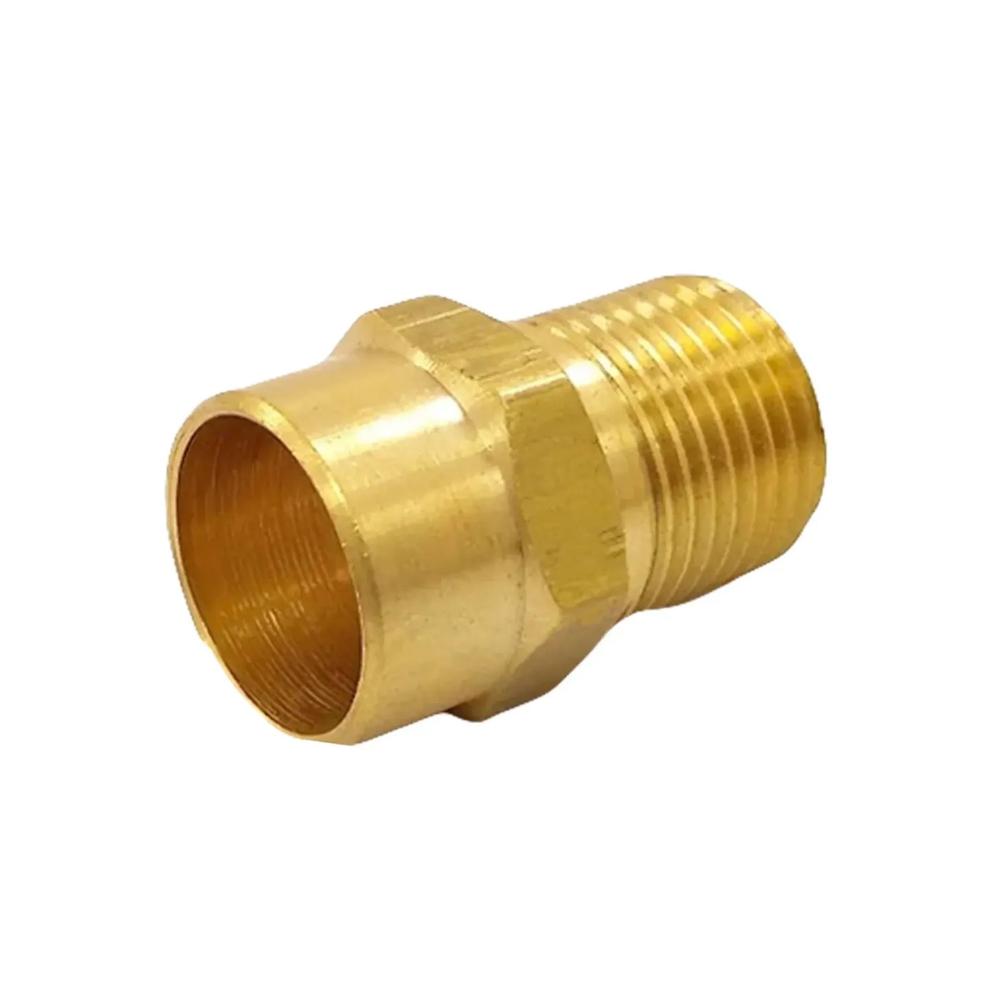 Adaptador de latón para tubería con conexión soldable y rosca macho NPT, conector hidráulico de alta resistencia