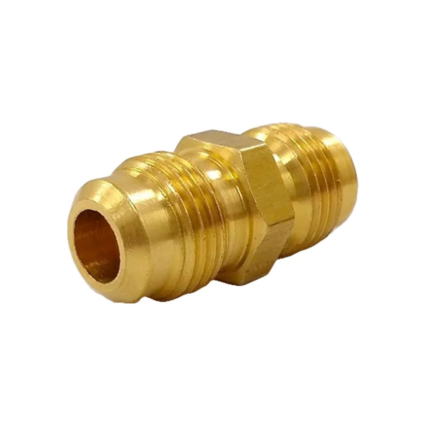 Niple unión 3/8"x3/8" (10x10 mm) latonado Aleamex AG-NU1010