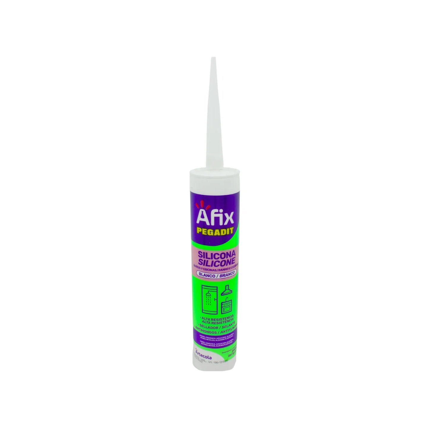 Silicón blanco 280 ml baño/cocina 58000014