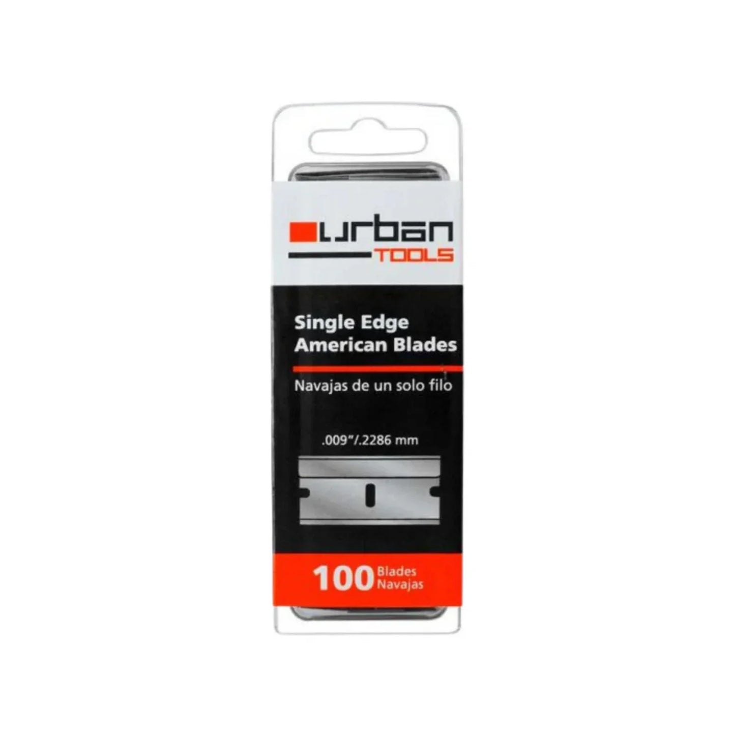 Navaja americana un filo .2286 mm 100 piezas American Line