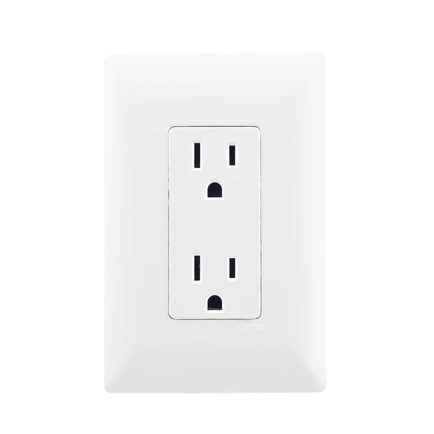 Placa contacto dúplex blanca Genlit GL-PKCDB