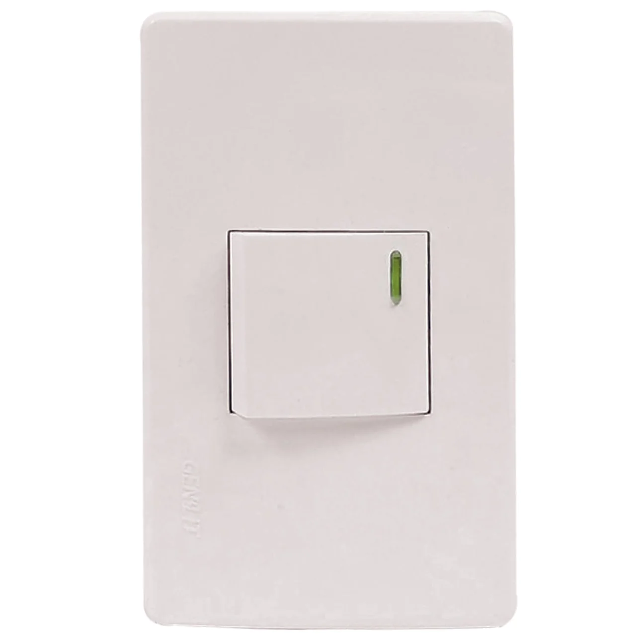 Placa 1 apagador escalera blanca Genlit GL-PKESB