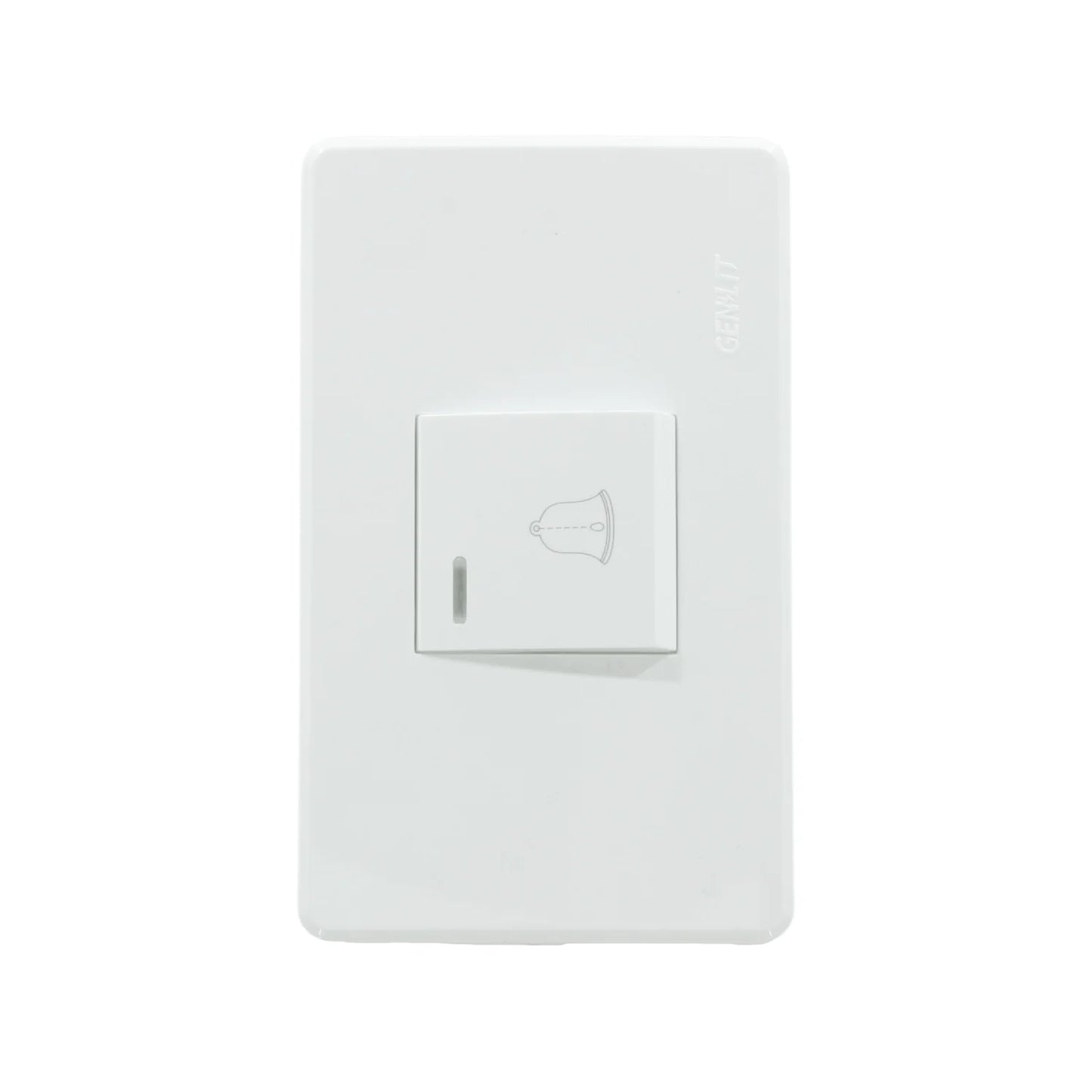 Placa botón para timbre blanca Genlit GL-PKTIB