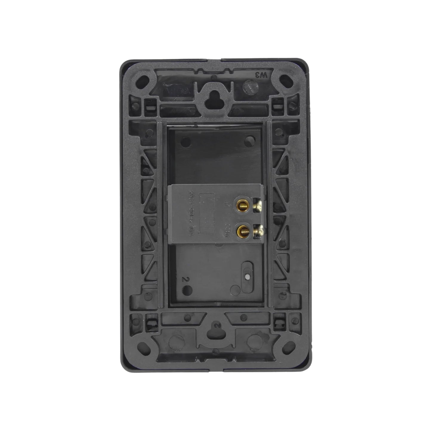 Placa 1 apagador negra Genlit GL-PKBU1A buio