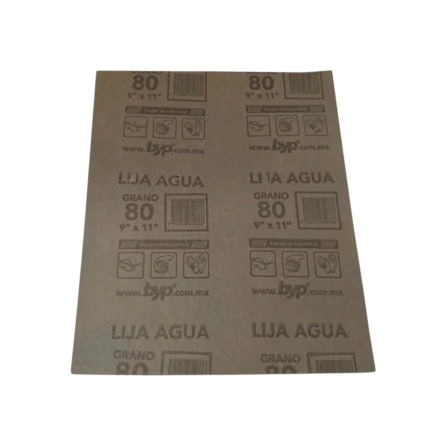 Lija de agua grano 80 Byp LAG08